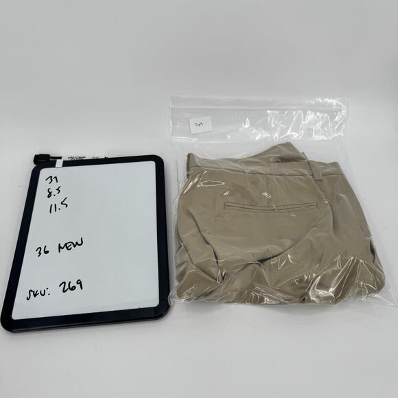 Pro Tour Golf Shorts Mens 36 (37x8.5 ACTUAL) Khaki Tan Ultimate Cargo UPF 15 NEW - Picture 8 of 8